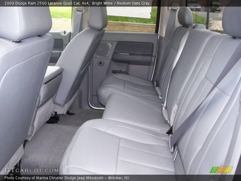 Bright White / Medium Slate Gray 2009 Dodge Ram 2500 Laramie Quad Cab 4x4