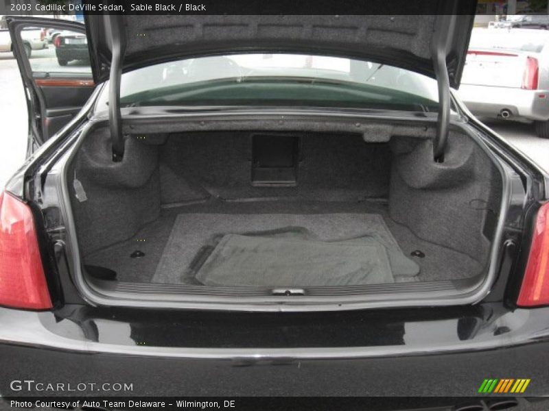 Sable Black / Black 2003 Cadillac DeVille Sedan