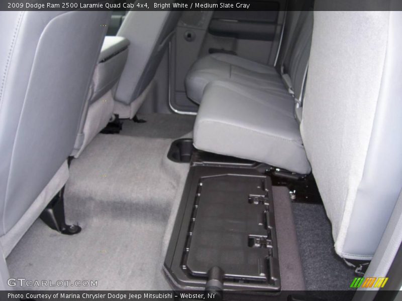 Bright White / Medium Slate Gray 2009 Dodge Ram 2500 Laramie Quad Cab 4x4