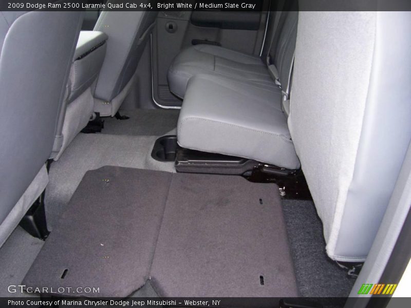 Bright White / Medium Slate Gray 2009 Dodge Ram 2500 Laramie Quad Cab 4x4