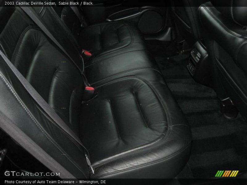 Sable Black / Black 2003 Cadillac DeVille Sedan