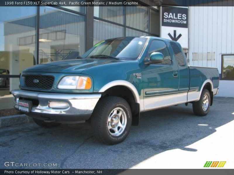 Pacific Green Metallic / Medium Graphite 1998 Ford F150 XLT SuperCab 4x4