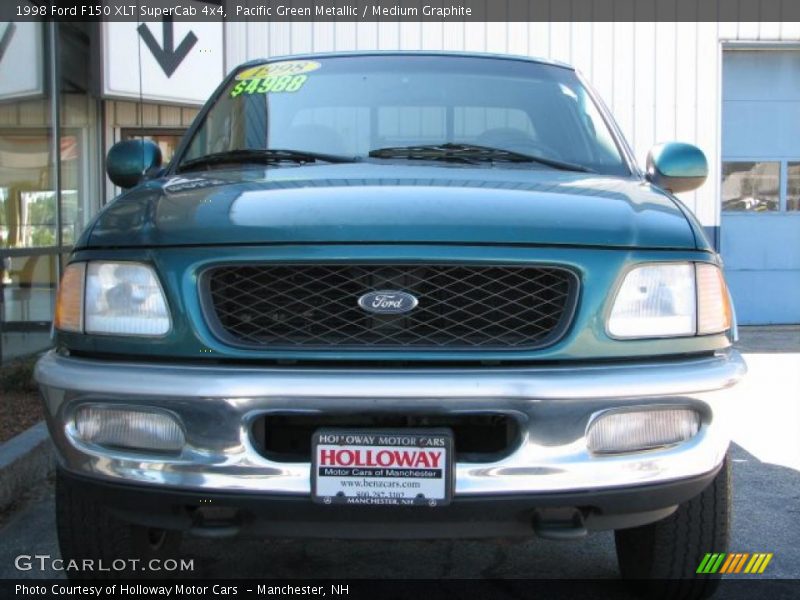 Pacific Green Metallic / Medium Graphite 1998 Ford F150 XLT SuperCab 4x4