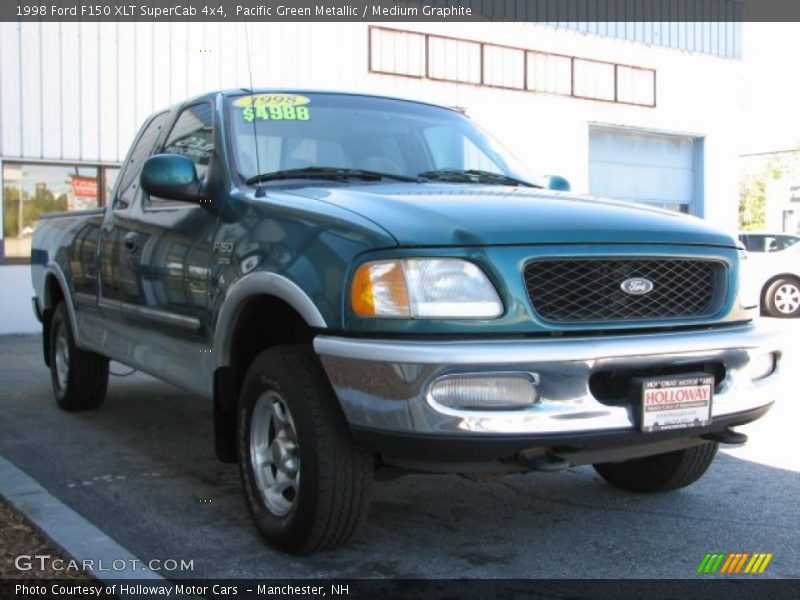 Pacific Green Metallic / Medium Graphite 1998 Ford F150 XLT SuperCab 4x4