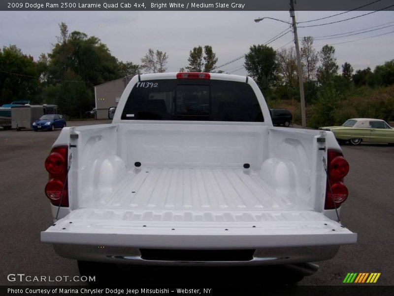 Bright White / Medium Slate Gray 2009 Dodge Ram 2500 Laramie Quad Cab 4x4
