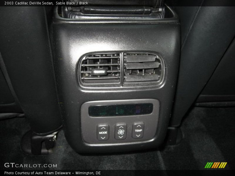 Sable Black / Black 2003 Cadillac DeVille Sedan