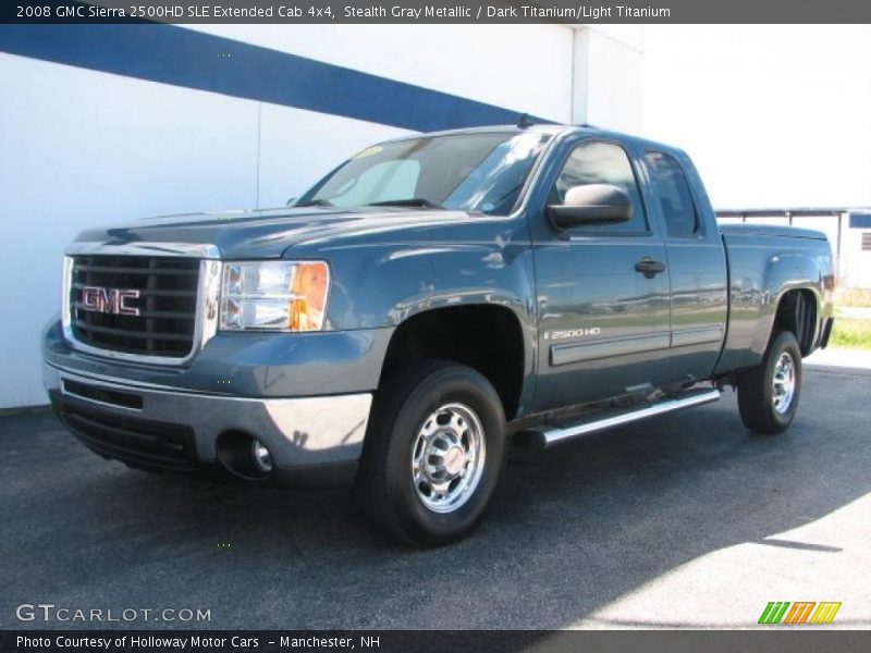 Stealth Gray Metallic / Dark Titanium/Light Titanium 2008 GMC Sierra 2500HD SLE Extended Cab 4x4
