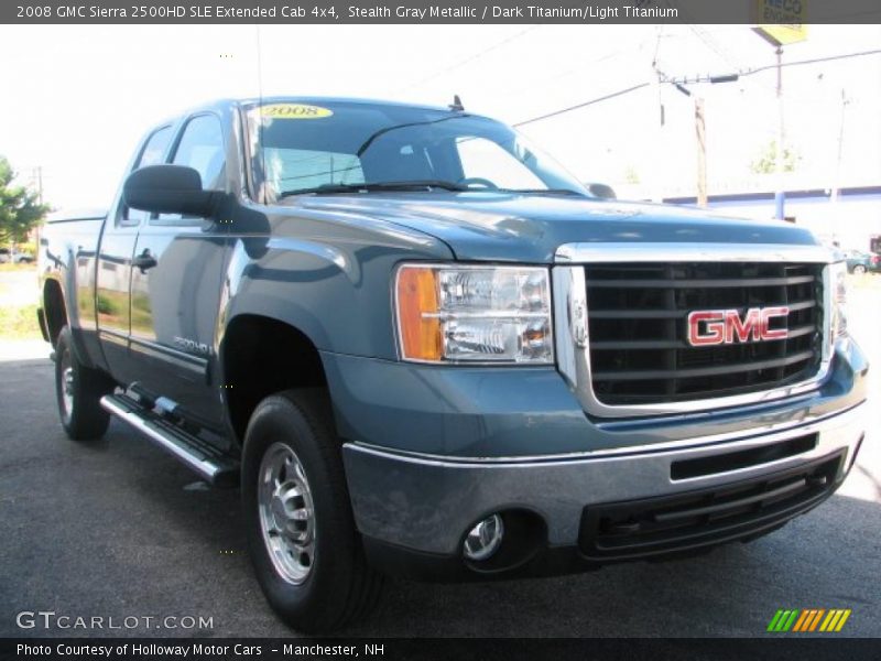Stealth Gray Metallic / Dark Titanium/Light Titanium 2008 GMC Sierra 2500HD SLE Extended Cab 4x4