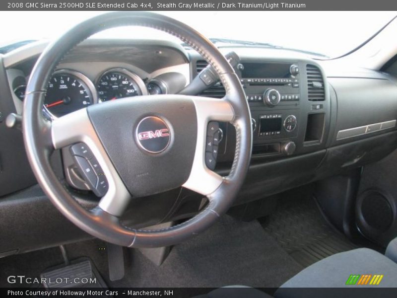 Stealth Gray Metallic / Dark Titanium/Light Titanium 2008 GMC Sierra 2500HD SLE Extended Cab 4x4