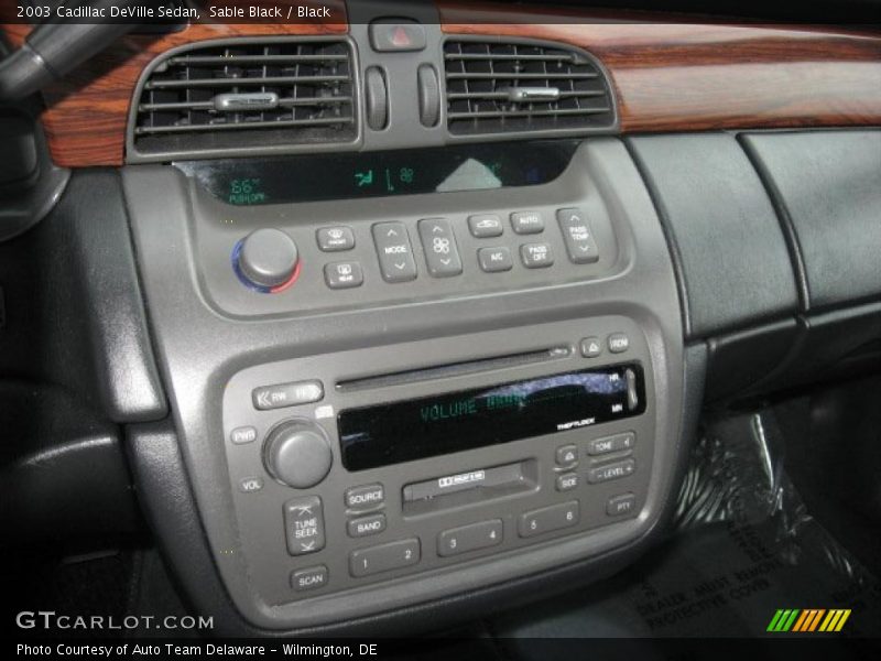 Sable Black / Black 2003 Cadillac DeVille Sedan