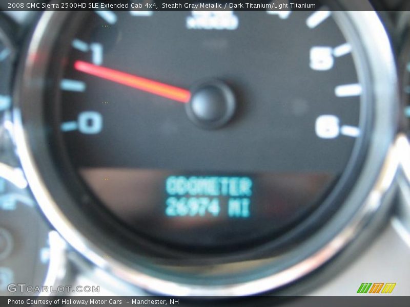 Stealth Gray Metallic / Dark Titanium/Light Titanium 2008 GMC Sierra 2500HD SLE Extended Cab 4x4