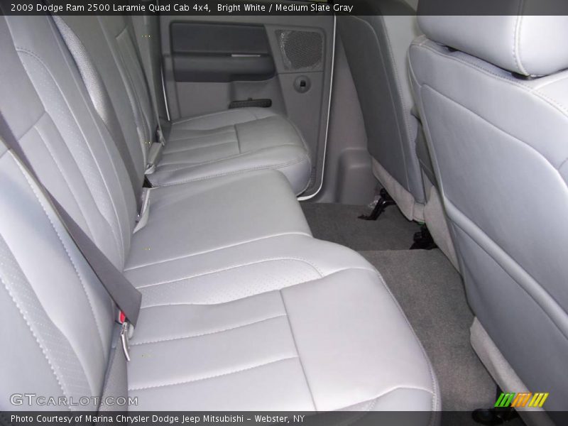 Bright White / Medium Slate Gray 2009 Dodge Ram 2500 Laramie Quad Cab 4x4
