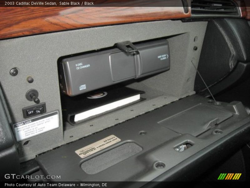 Sable Black / Black 2003 Cadillac DeVille Sedan