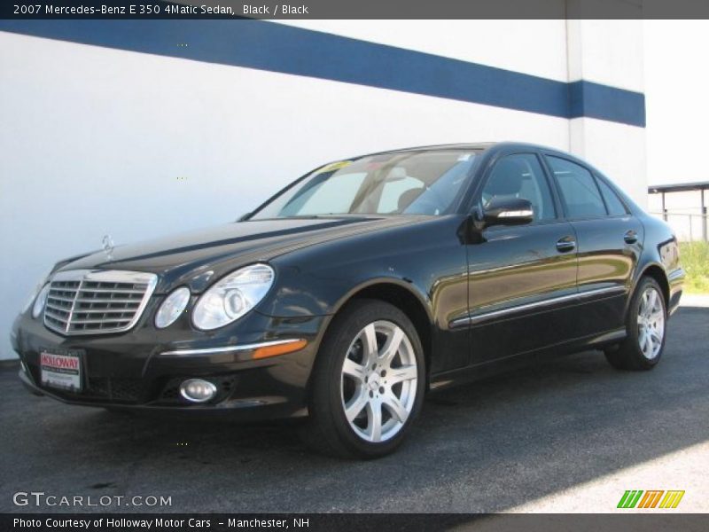 Black / Black 2007 Mercedes-Benz E 350 4Matic Sedan