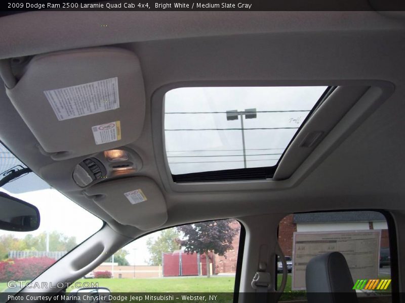 Bright White / Medium Slate Gray 2009 Dodge Ram 2500 Laramie Quad Cab 4x4