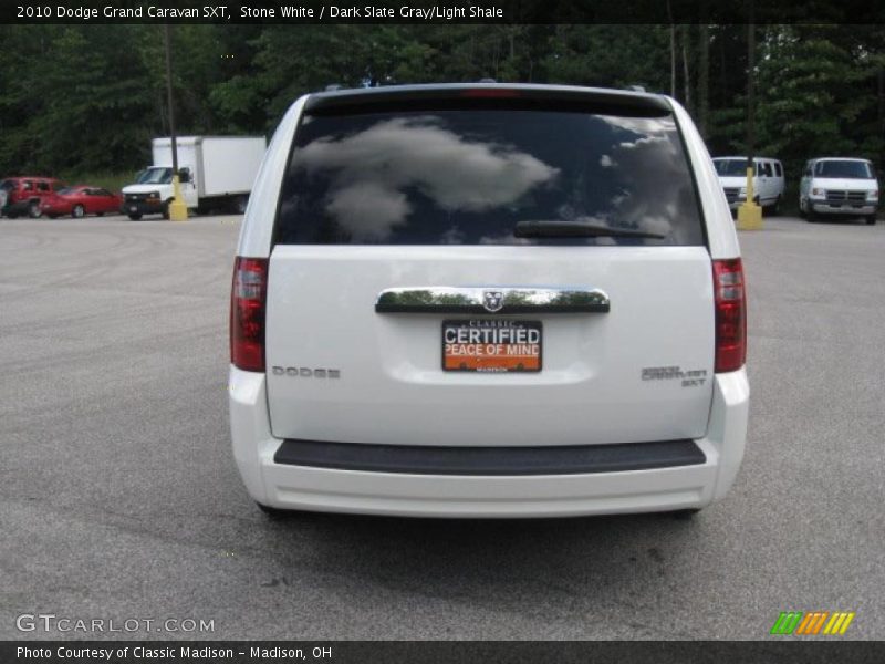 Stone White / Dark Slate Gray/Light Shale 2010 Dodge Grand Caravan SXT