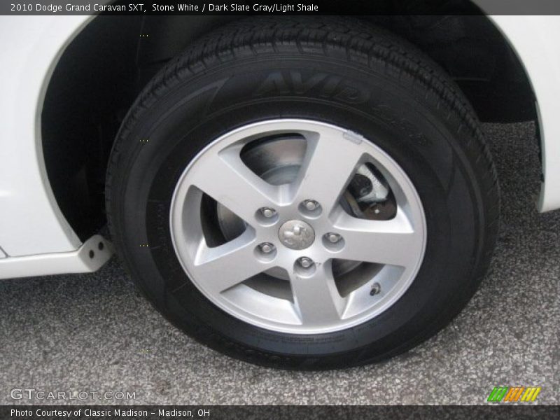 Stone White / Dark Slate Gray/Light Shale 2010 Dodge Grand Caravan SXT