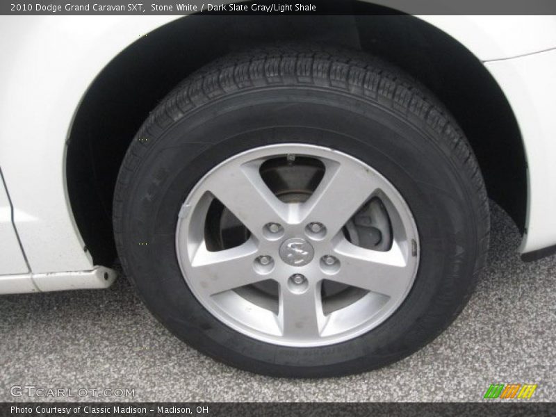 Stone White / Dark Slate Gray/Light Shale 2010 Dodge Grand Caravan SXT