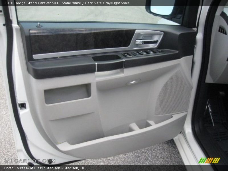 Stone White / Dark Slate Gray/Light Shale 2010 Dodge Grand Caravan SXT