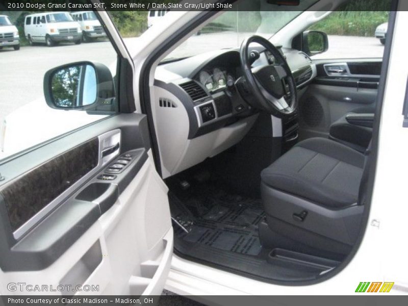 Stone White / Dark Slate Gray/Light Shale 2010 Dodge Grand Caravan SXT