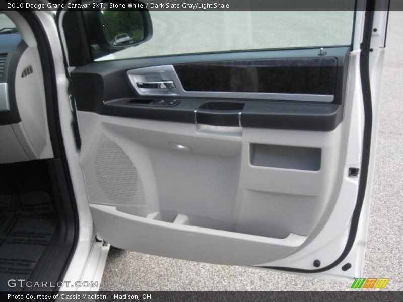Stone White / Dark Slate Gray/Light Shale 2010 Dodge Grand Caravan SXT