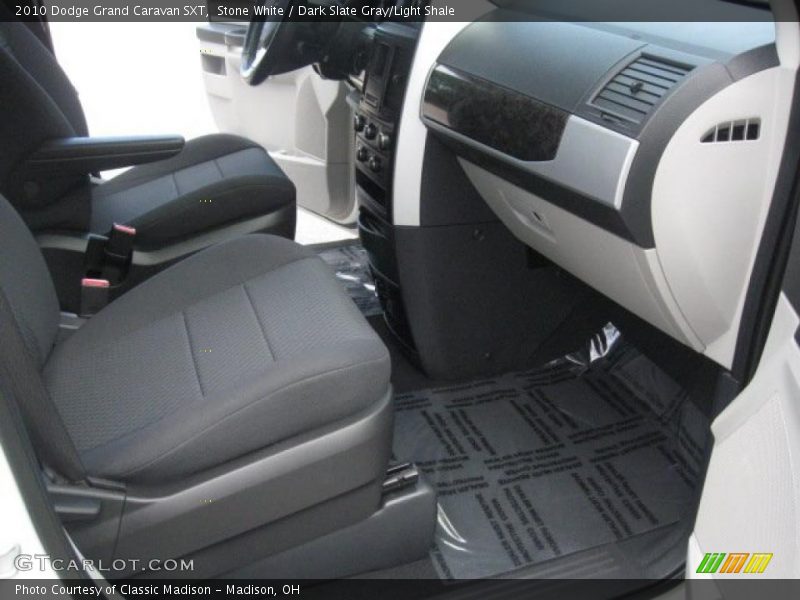 Stone White / Dark Slate Gray/Light Shale 2010 Dodge Grand Caravan SXT