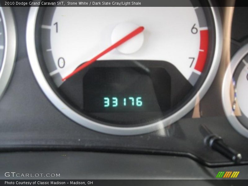 Stone White / Dark Slate Gray/Light Shale 2010 Dodge Grand Caravan SXT