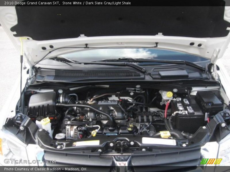 Stone White / Dark Slate Gray/Light Shale 2010 Dodge Grand Caravan SXT