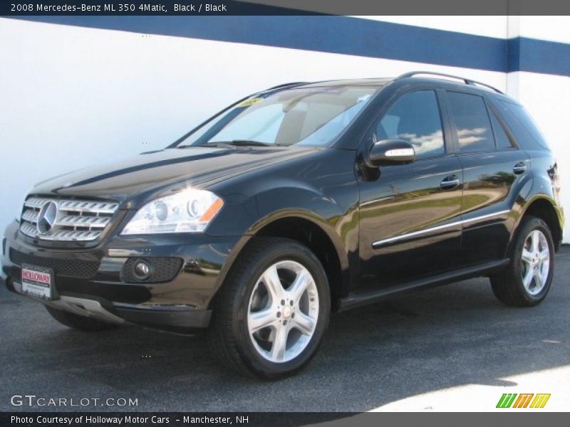Black / Black 2008 Mercedes-Benz ML 350 4Matic