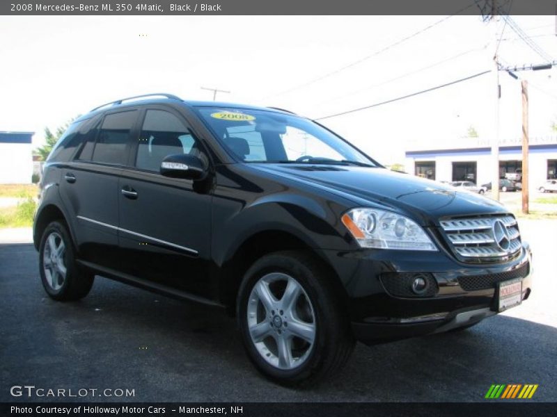 Black / Black 2008 Mercedes-Benz ML 350 4Matic