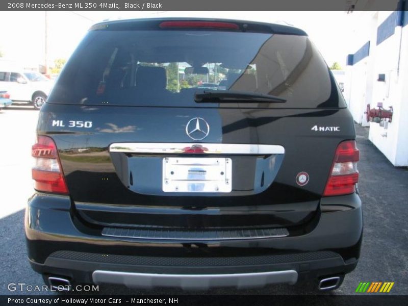 Black / Black 2008 Mercedes-Benz ML 350 4Matic