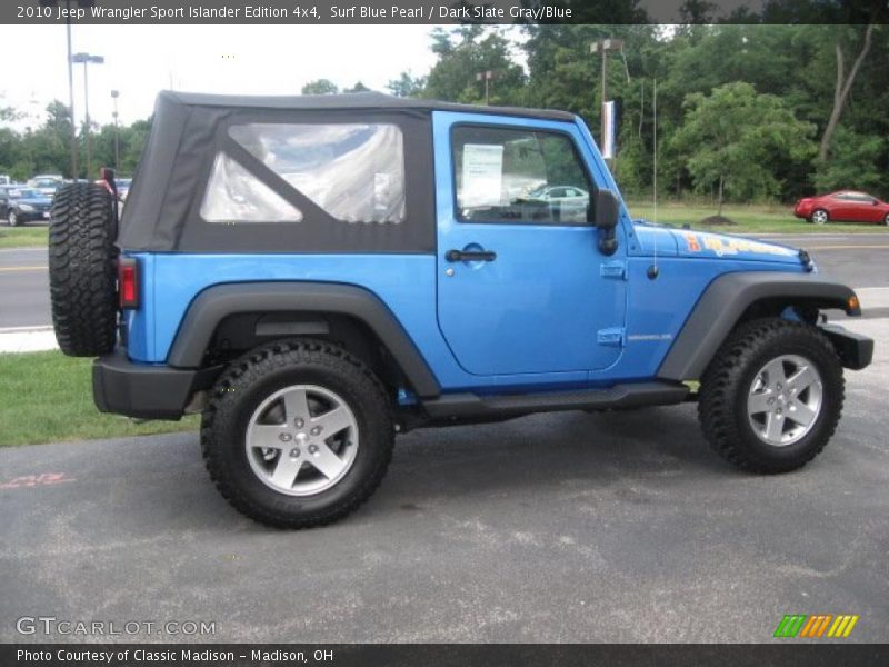 Surf Blue Pearl / Dark Slate Gray/Blue 2010 Jeep Wrangler Sport Islander Edition 4x4