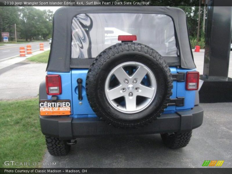 Surf Blue Pearl / Dark Slate Gray/Blue 2010 Jeep Wrangler Sport Islander Edition 4x4