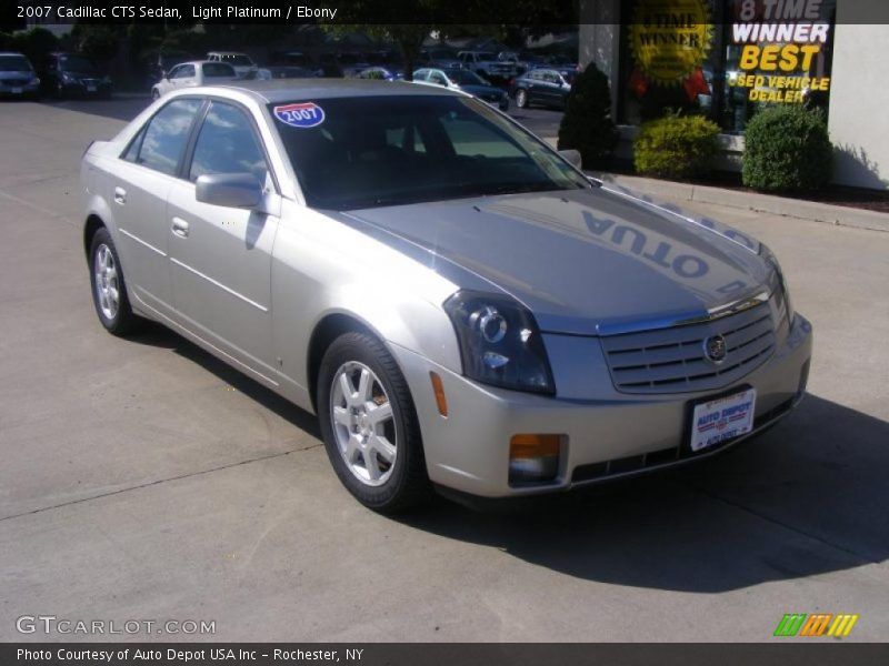 Light Platinum / Ebony 2007 Cadillac CTS Sedan