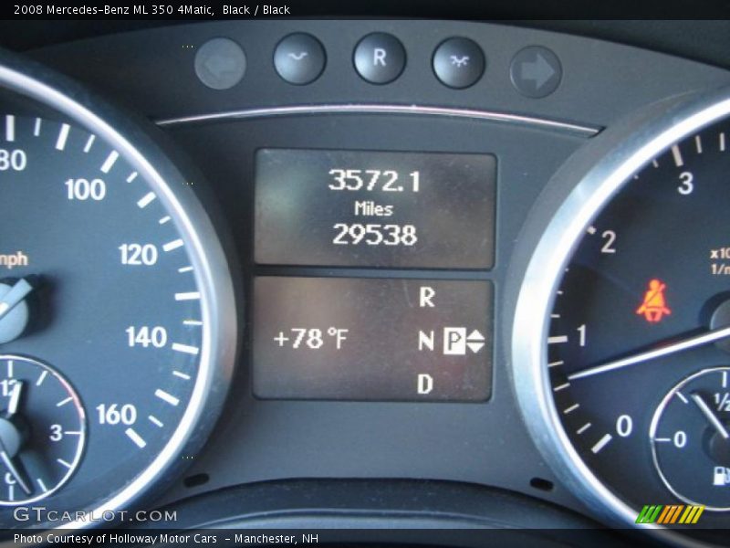Black / Black 2008 Mercedes-Benz ML 350 4Matic