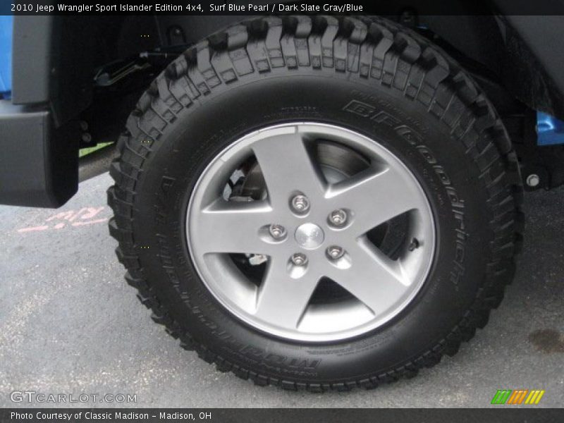 Surf Blue Pearl / Dark Slate Gray/Blue 2010 Jeep Wrangler Sport Islander Edition 4x4