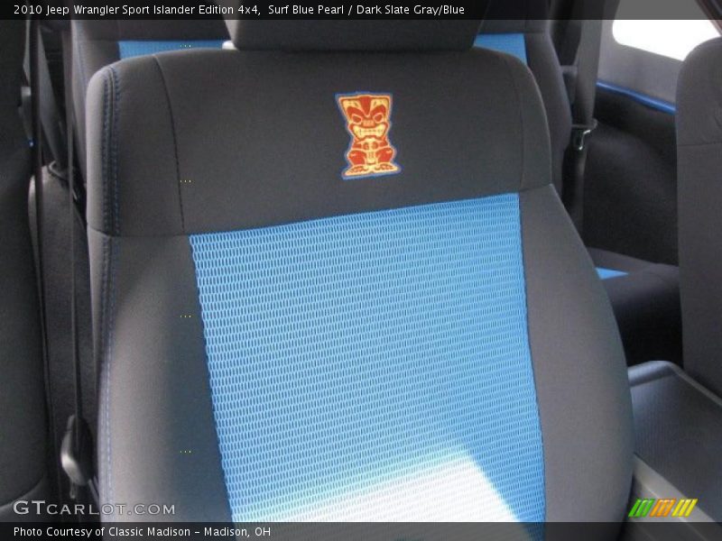 Surf Blue Pearl / Dark Slate Gray/Blue 2010 Jeep Wrangler Sport Islander Edition 4x4