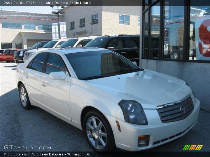White Diamond / Light Neutral 2004 Cadillac CTS Sedan