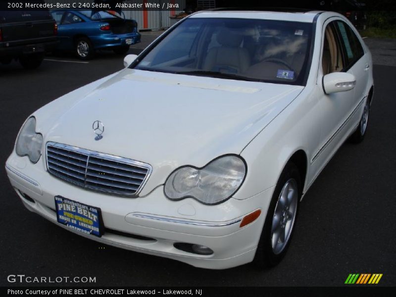 Alabaster White / Java 2002 Mercedes-Benz C 240 Sedan