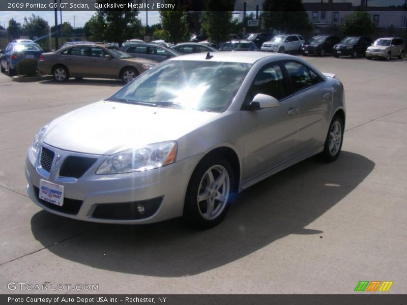 Quicksilver Metallic / Ebony 2009 Pontiac G6 GT Sedan