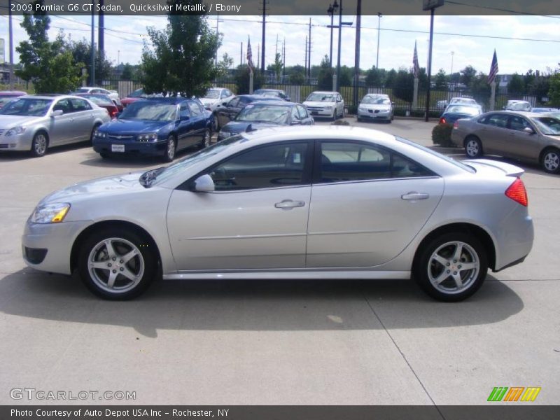 Quicksilver Metallic / Ebony 2009 Pontiac G6 GT Sedan