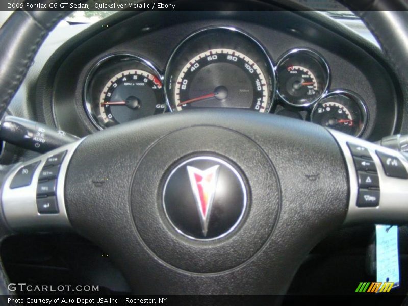 Quicksilver Metallic / Ebony 2009 Pontiac G6 GT Sedan
