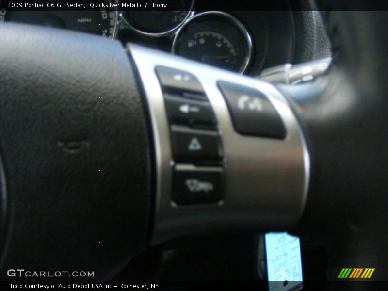 Quicksilver Metallic / Ebony 2009 Pontiac G6 GT Sedan