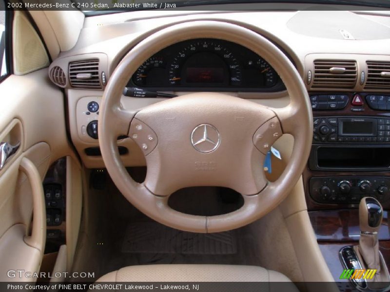 Alabaster White / Java 2002 Mercedes-Benz C 240 Sedan