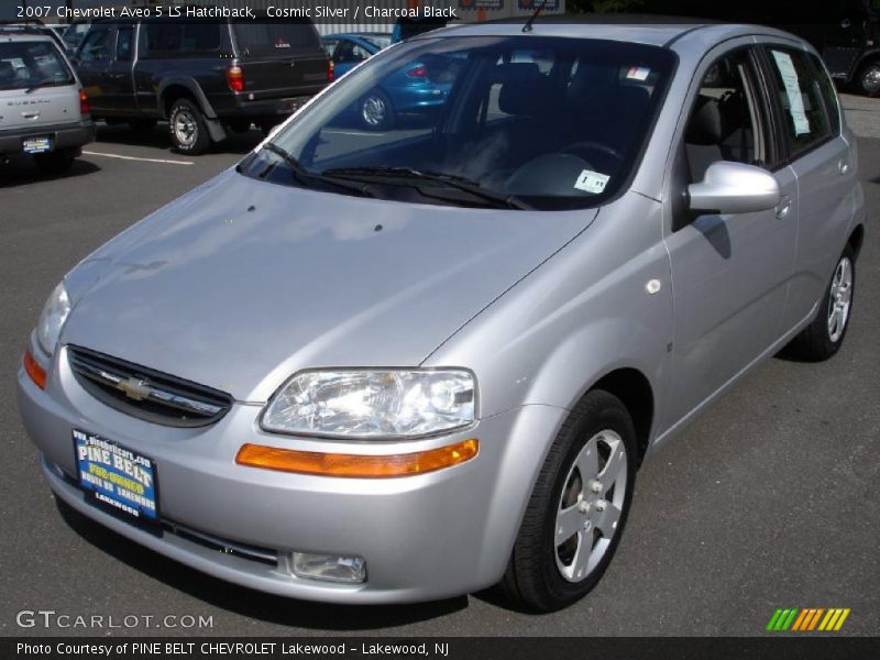 Cosmic Silver / Charcoal Black 2007 Chevrolet Aveo 5 LS Hatchback