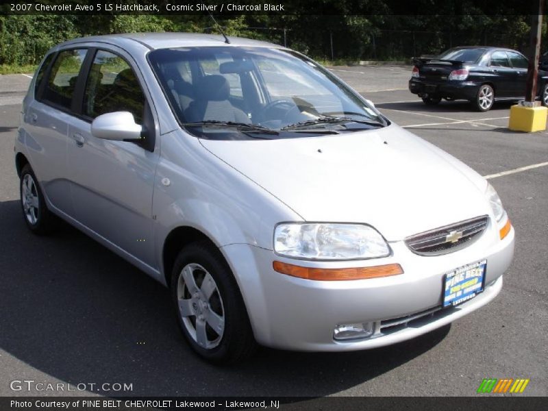 Cosmic Silver / Charcoal Black 2007 Chevrolet Aveo 5 LS Hatchback