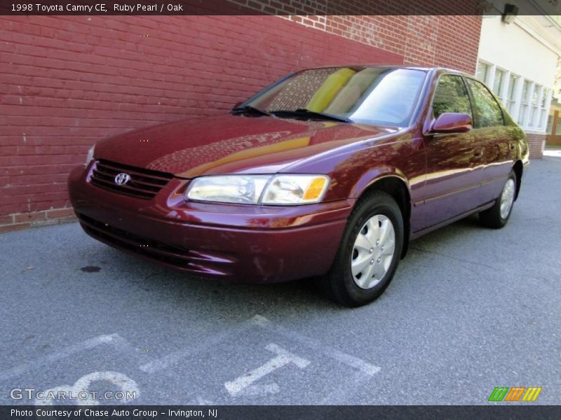 Ruby Pearl / Oak 1998 Toyota Camry CE
