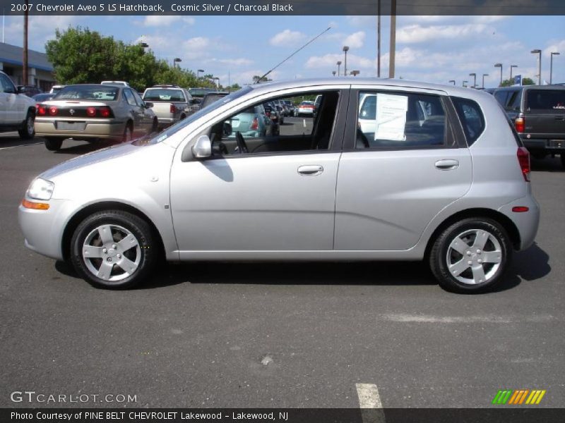 Cosmic Silver / Charcoal Black 2007 Chevrolet Aveo 5 LS Hatchback