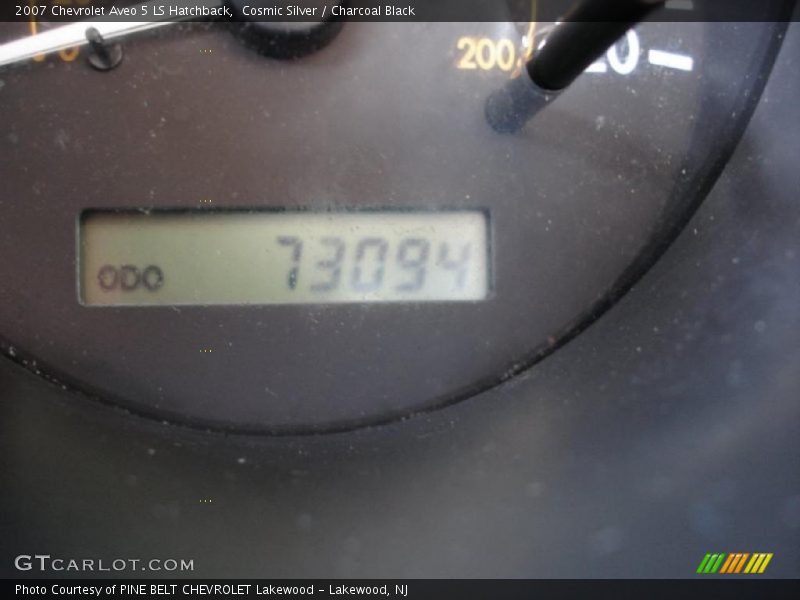 Cosmic Silver / Charcoal Black 2007 Chevrolet Aveo 5 LS Hatchback