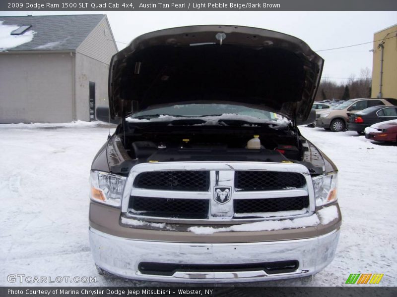 Austin Tan Pearl / Light Pebble Beige/Bark Brown 2009 Dodge Ram 1500 SLT Quad Cab 4x4